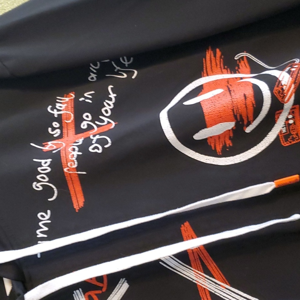 Manfinity EMRG Plus Letter Graphic Drawstring Hoodie - Picture 2 of 8